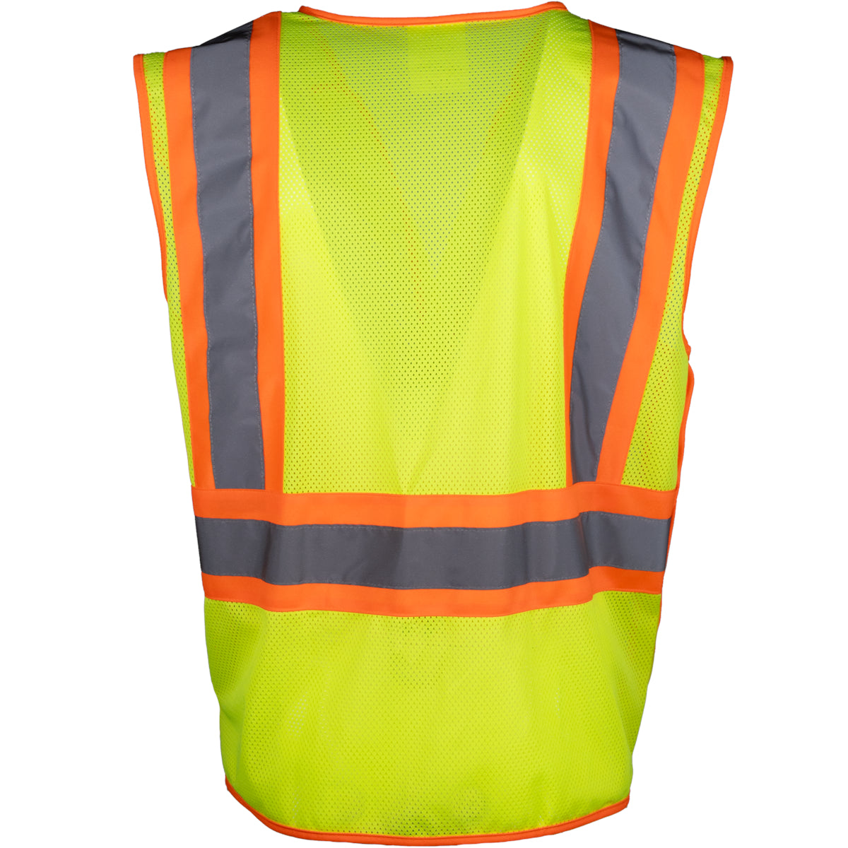 PIP 302-V505 Class 2 Two-Tone Breakaway Vest, Lime, detail