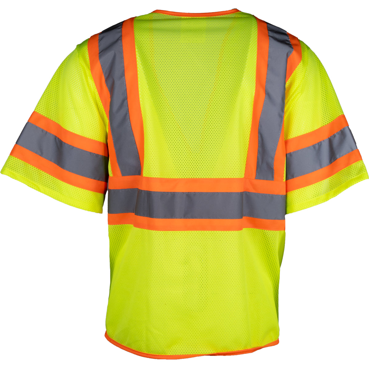 PIP 303-V310 Class 3 Two-Tone Mesh Vest, Lime, detail