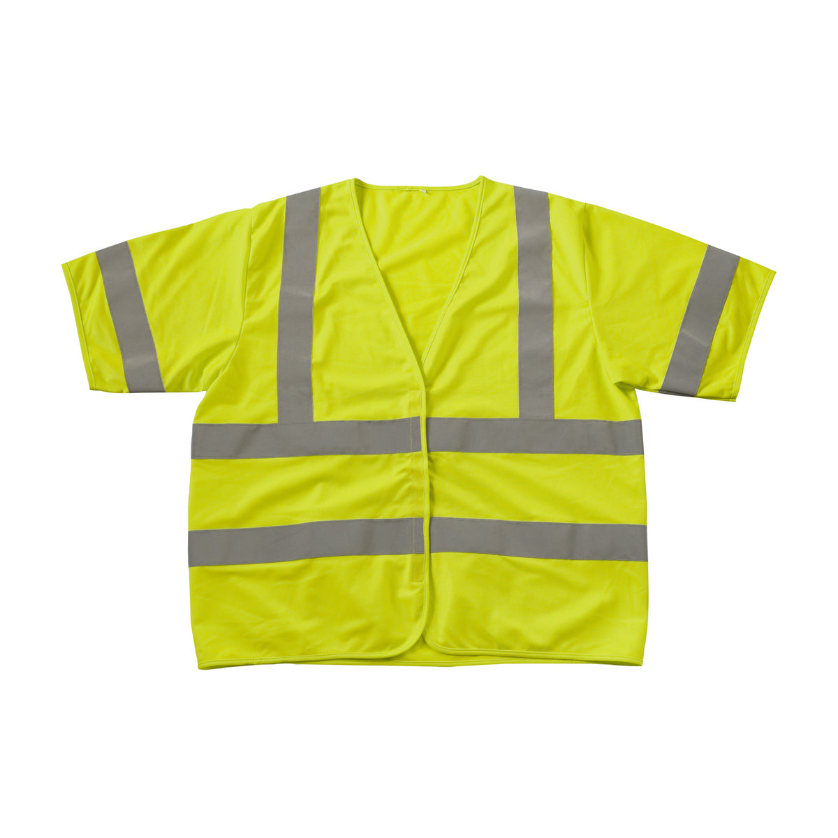 PIP 305-HSSVFR Class 3 FR Treated Solid Vest, Lime, front 3