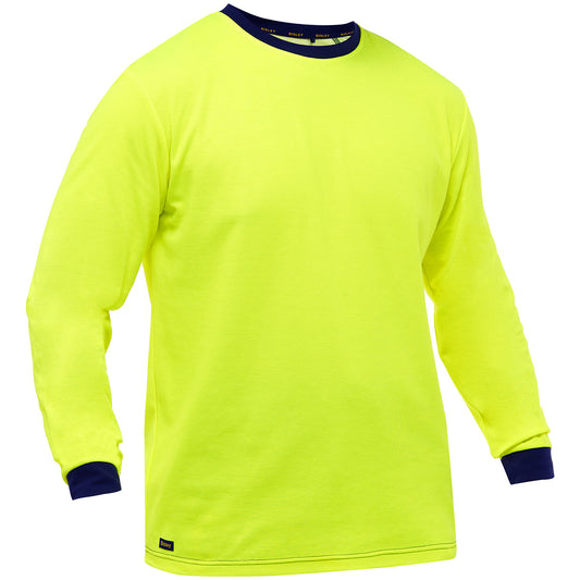 Bisley 310M6118 Non-ANSI Long Sleeve Shirt, lime, front