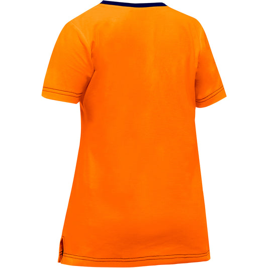 Bisley 310W1118 Non-ANSI Women's Short Sleeve T-Shirt, orange, back