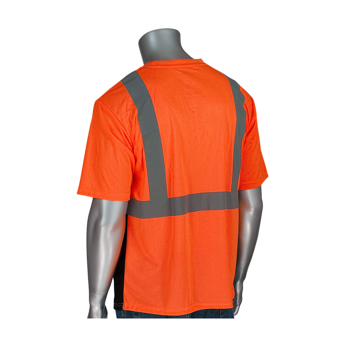 PIP 312-1250B Class 2 Short Sleeve T-Shirt, Orange, back