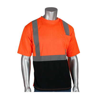 PIP 312-1250B Class 2 Short Sleeve T-Shirt, Orange, front
