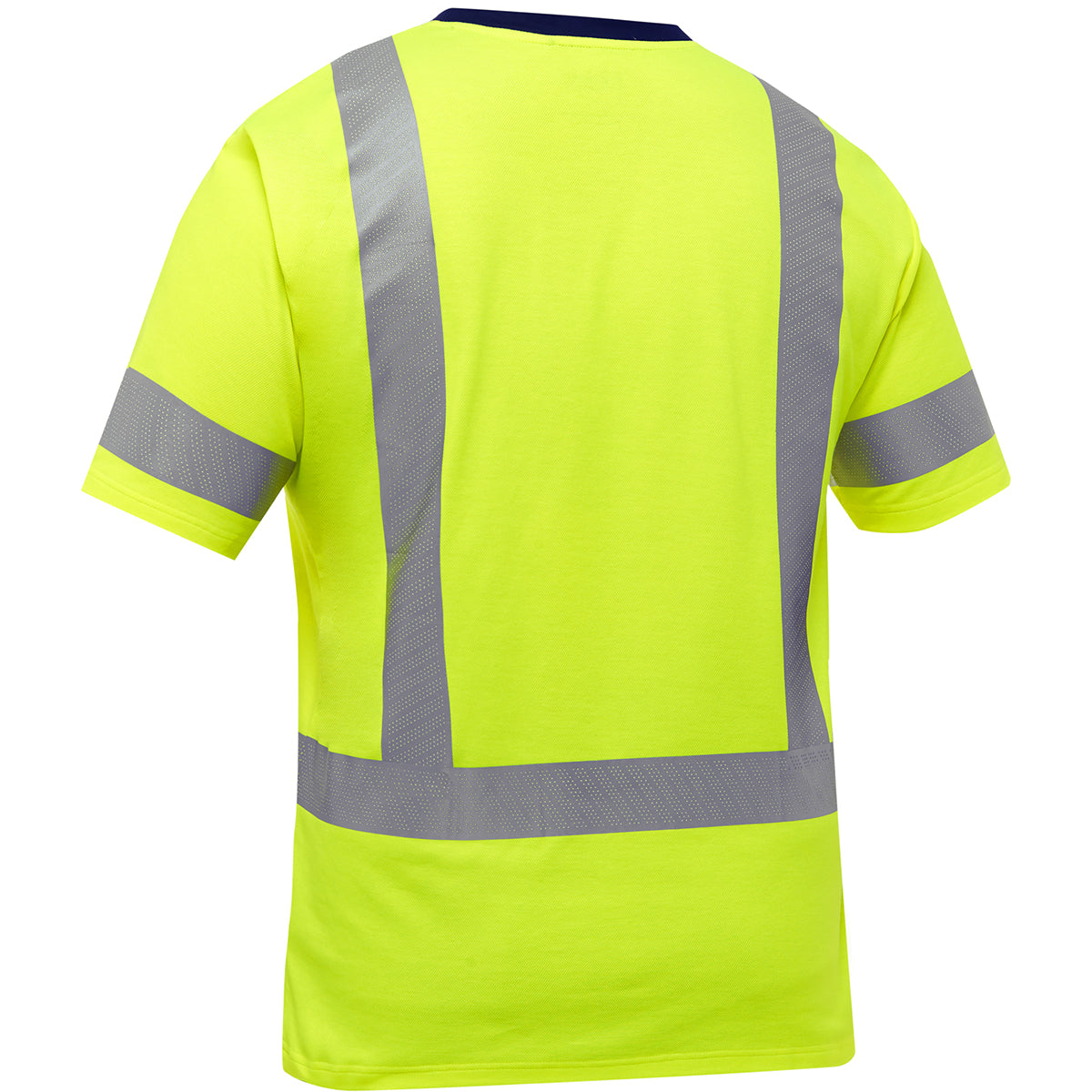 Bisley 313M1118H Class 3 Short Sleeve T-Shirt, Lime, back