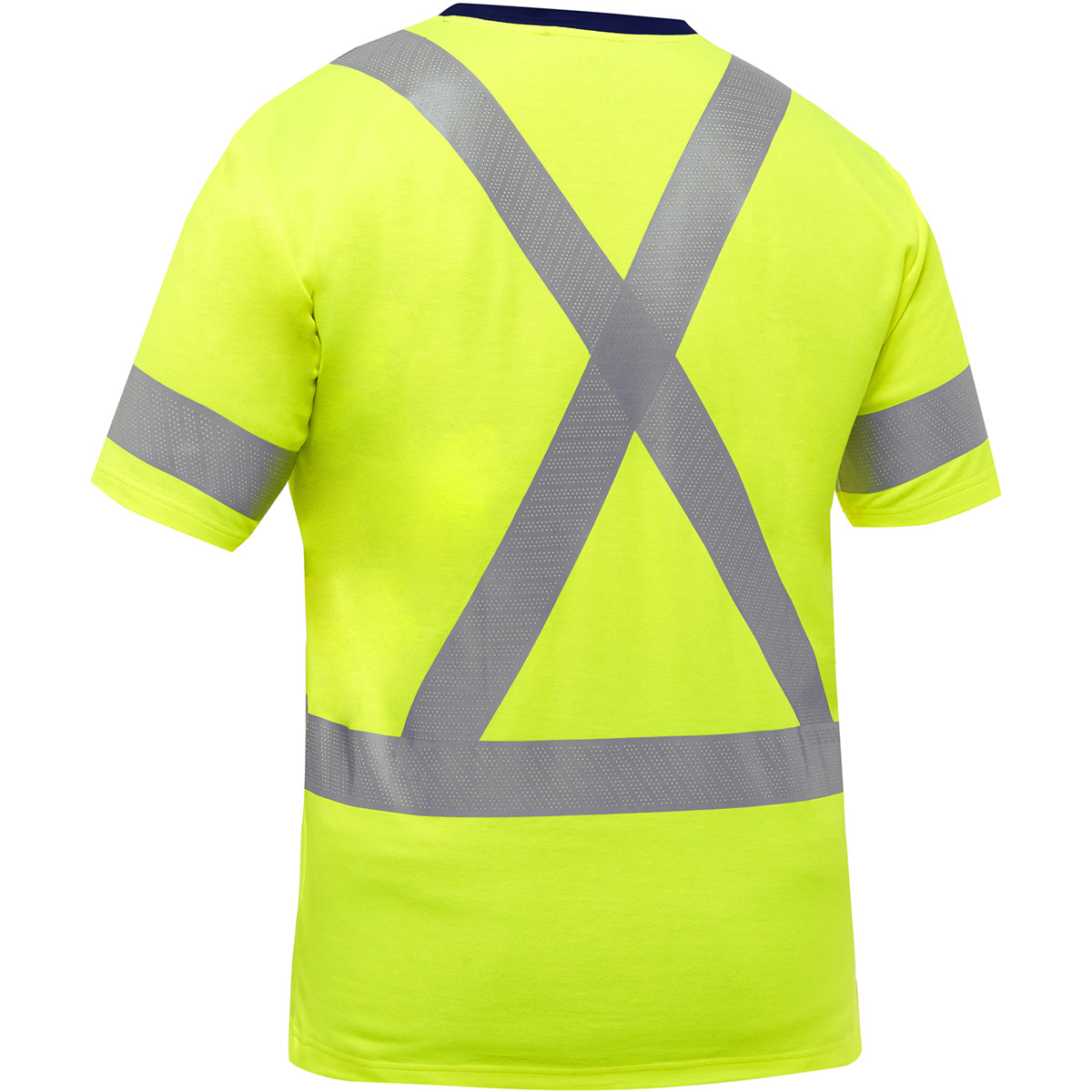 Bisley 313M1118X Class 3 Essentials Short Sleeve Shirt, Lime, back