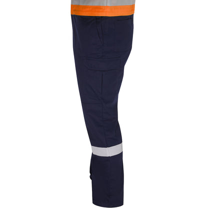 Bisley 314M6369H Class 2 Vented Coverall, Orange/Navy, detail 2