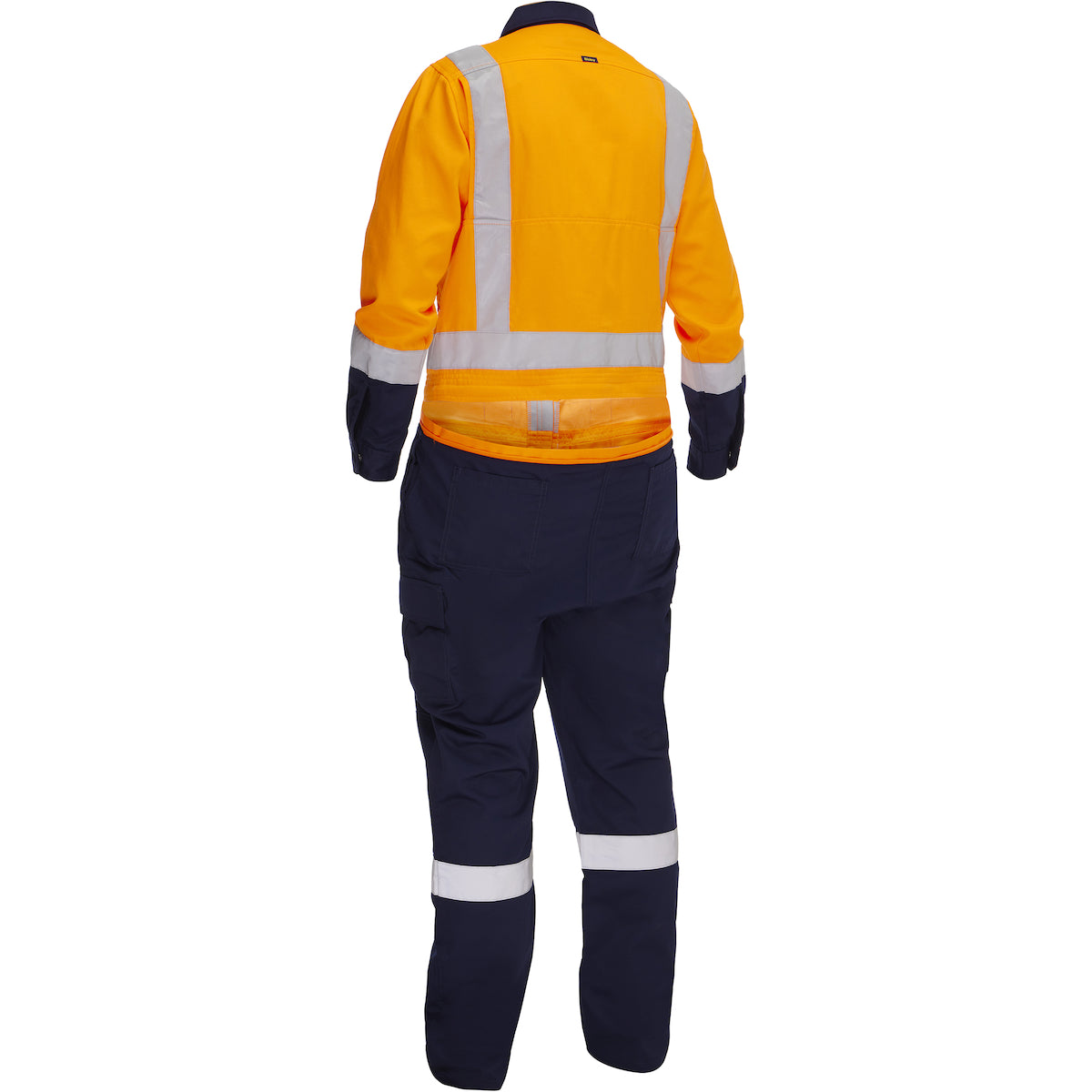 Bisley 314W6369H Class 2 Women's Vented Coverall, Orange/Navy, detail