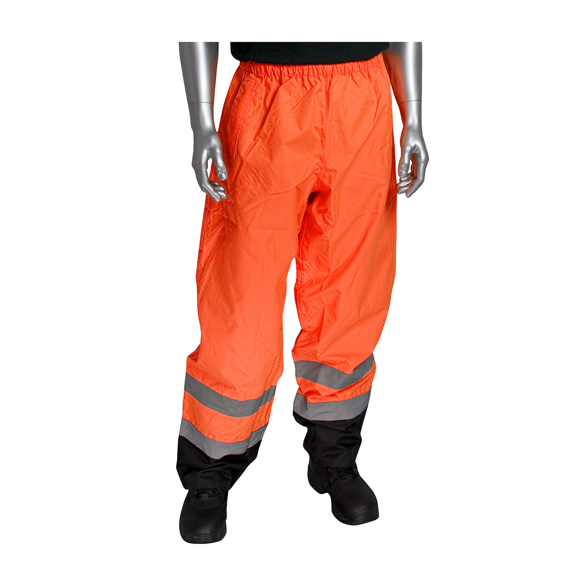 PIP 318-1757 Class E Value Black Trim Over Pant, Orange, front