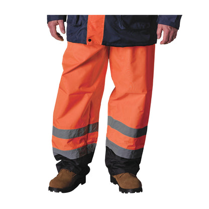 PIP 318-1757 Class E Value Black Trim Over Pant, Orange, front 3