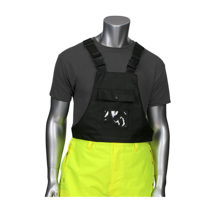PIP 318-1775 Class E Insulated Bib Pants, Lime, front 2