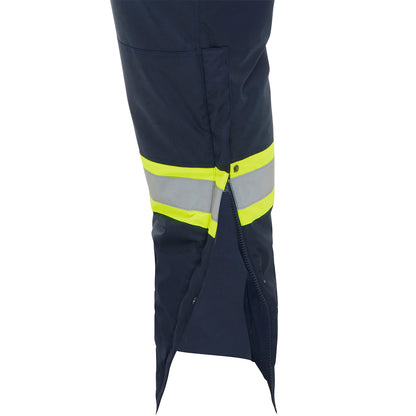 Bisley 318M6459T Class E Extreme Cold Bib Overall, Navy, leg detail