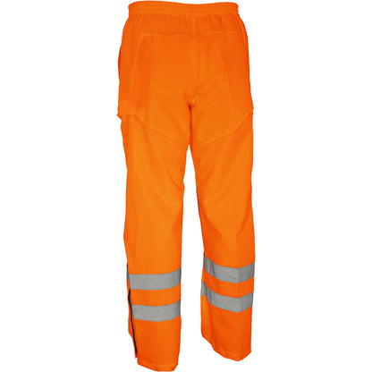Bisley 318U6373T Hi-Vis Waterproof Pants, orange, back
