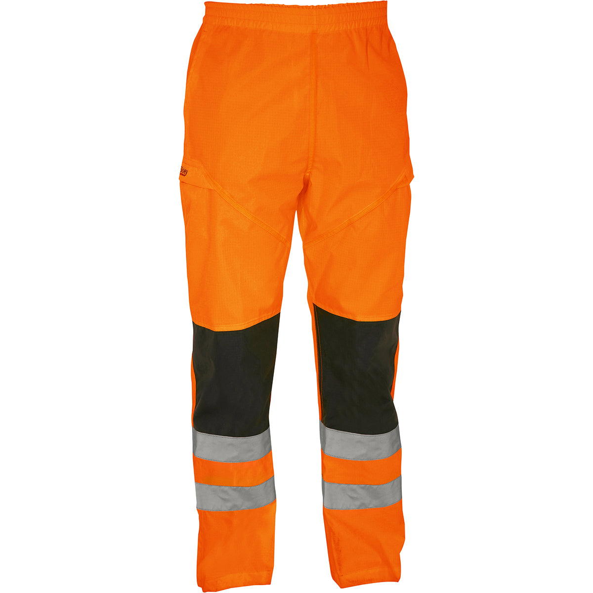 Bisley 318U6373T Hi-Vis Waterproof Pants, orange, front