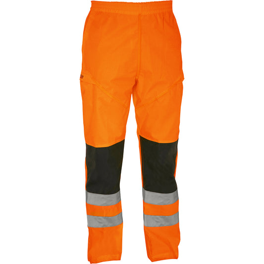 Bisley 318U6373T Hi-Vis Waterproof Pants, orange, front