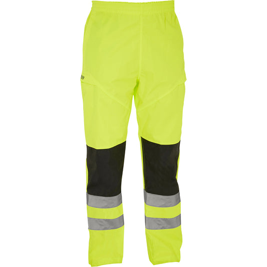 Bisley 318U6373T Hi-Vis Waterproof Pants, lime, front
