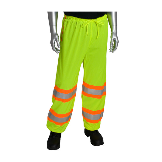 PIP 319-MTP Class E Two-Tone Mesh Pant, Lime, front