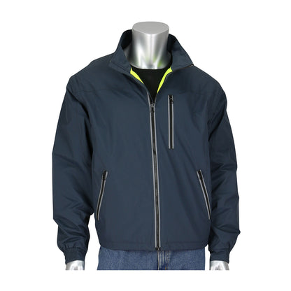 PIP 333-1500-R Class 3 4-in-1 Reversible Windbreaker, Lime, front 3