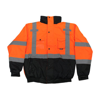 PIP 333-1770 Class 3 Ripstop Bomber Jacket, Orange, front 2