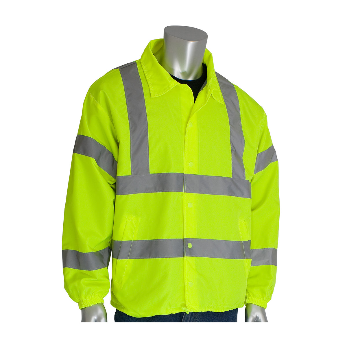 PIP 333-WB Class 3 Classic Wind Breaker, Lime, front