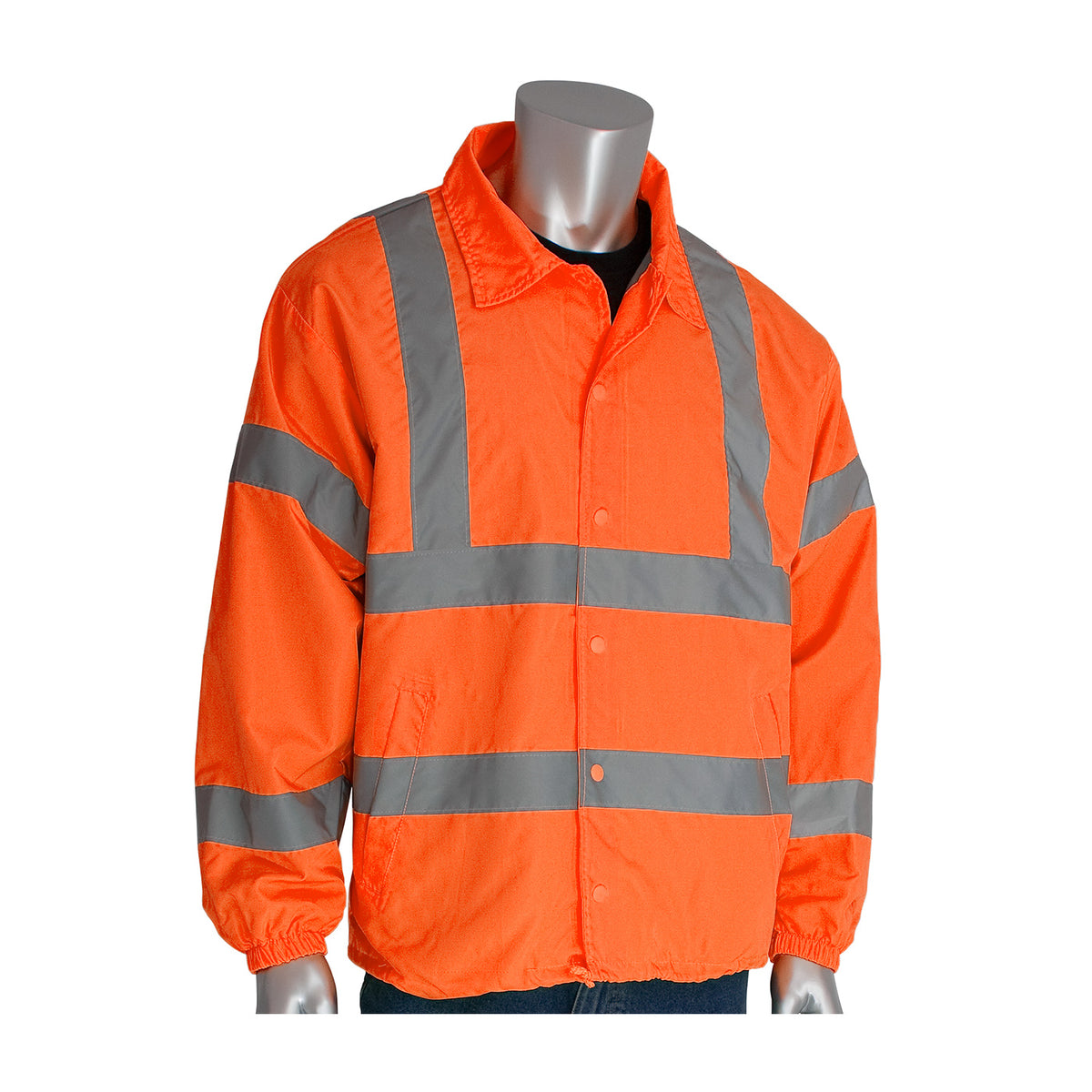 PIP 333-WB Class 3 Classic Wind Breaker, Orange, front