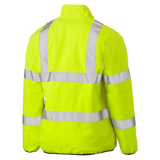 Bisley 333M6350H Class 3 Reversible Puffer Jacket, Lime, back