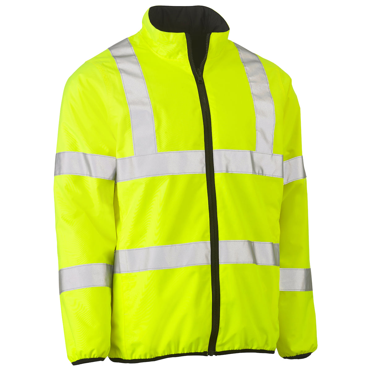 Bisley 333M6350H Class 3 Reversible Puffer Jacket, Lime, front