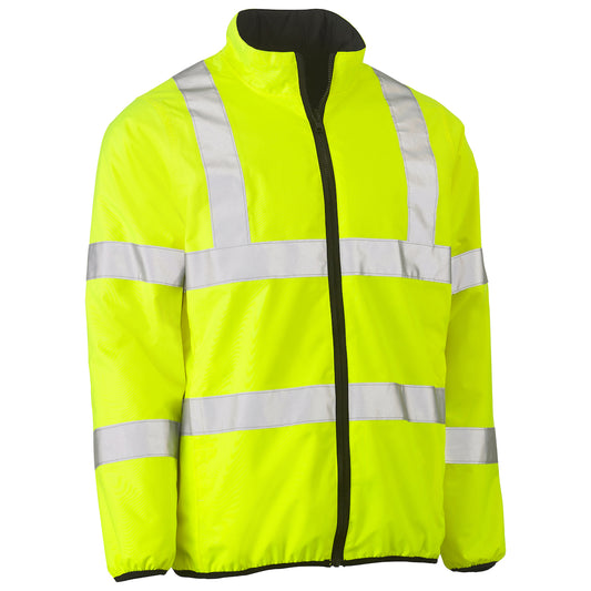Bisley 333M6350H Class 3 Reversible Puffer Jacket, Lime, front