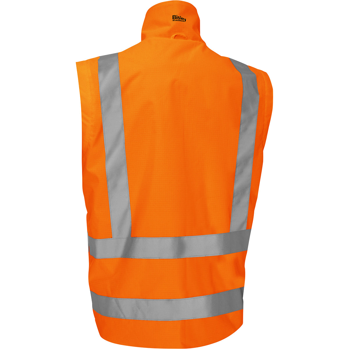 Bisley 333M6375H Class 3 Ripstop 5-in-1 Jacket, Orange, back 3