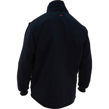 Bisley 333M6375H Class 3 Ripstop 5-in-1 Jacket, Orange, back 4