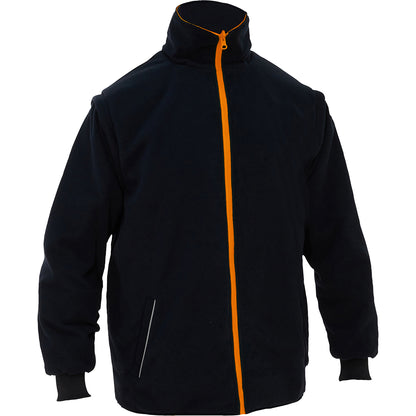 Bisley 333M6375H Class 3 Ripstop 5-in-1 Jacket, Orange, front 4
