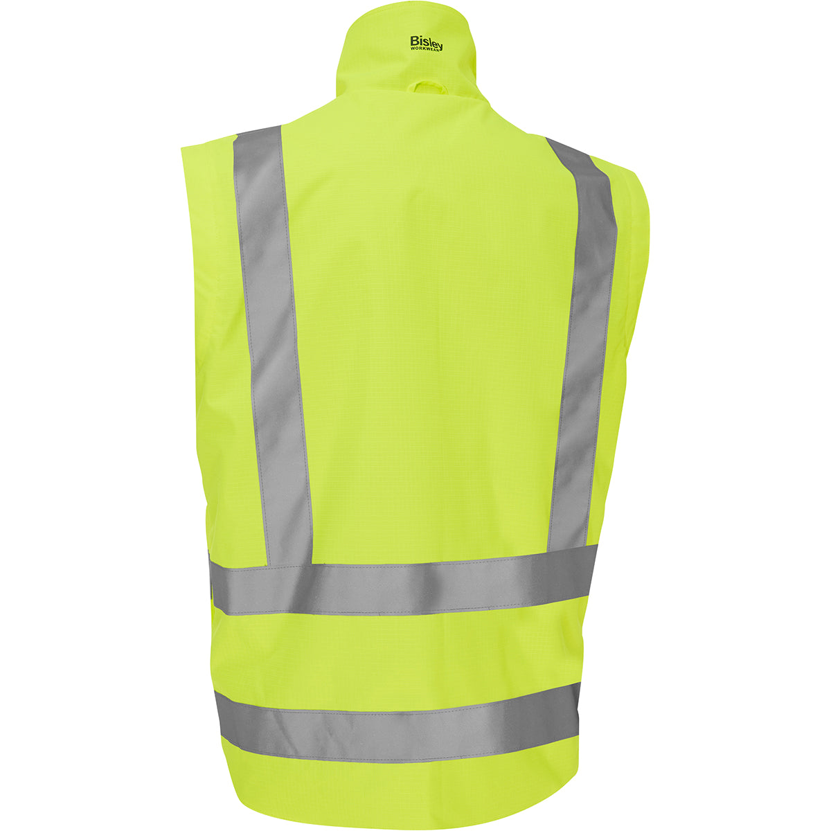 Bisley 333M6375H Class 3 Ripstop 5-in-1 Jacket, Lime, back 3