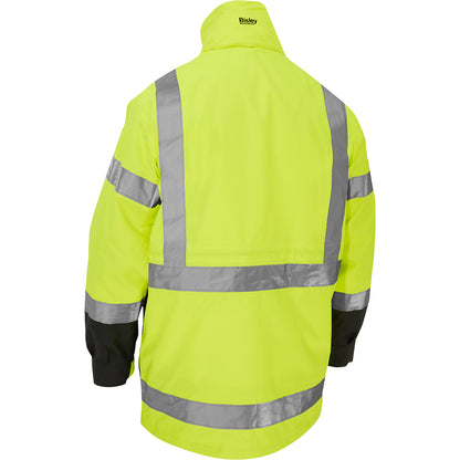 Bisley 333M6375H Class 3 Ripstop 5-in-1 Jacket, Lime, back