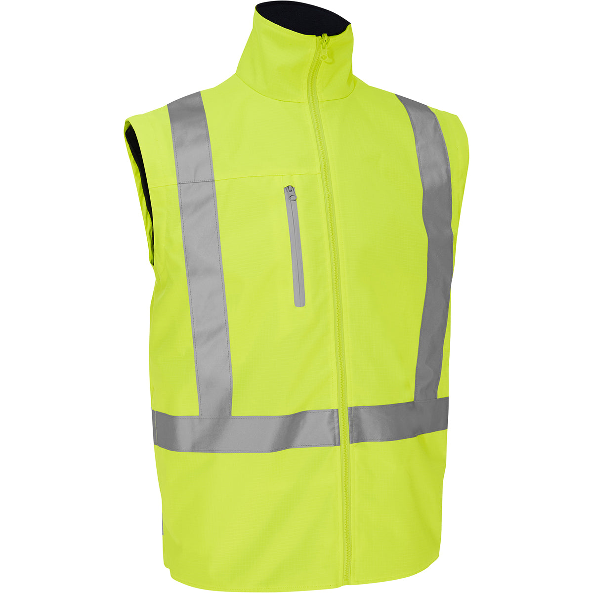 Bisley 333M6375H Class 3 Ripstop 5-in-1 Jacket, Lime, front 3