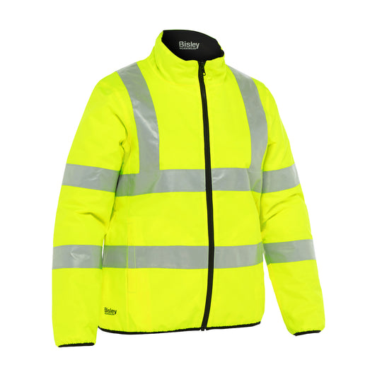 Bisley 333W6350H Class 3 Women's Reversible Puffer Jacket, Lime, front
