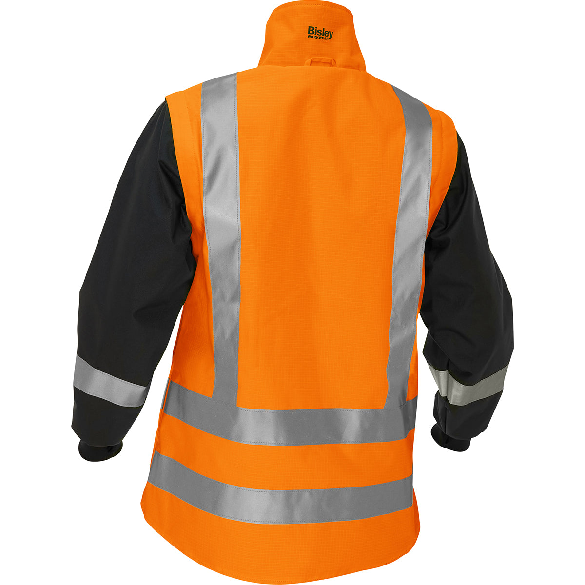 Bisley 333W6375H Class 3 Women's 5-in-1 Jacket, Orange, back 2