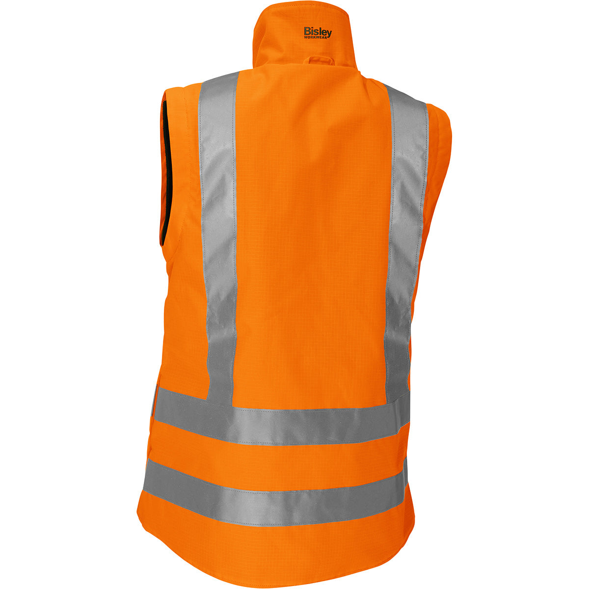 Bisley 333W6375H Class 3 Women's 5-in-1 Jacket, Orange, back 3