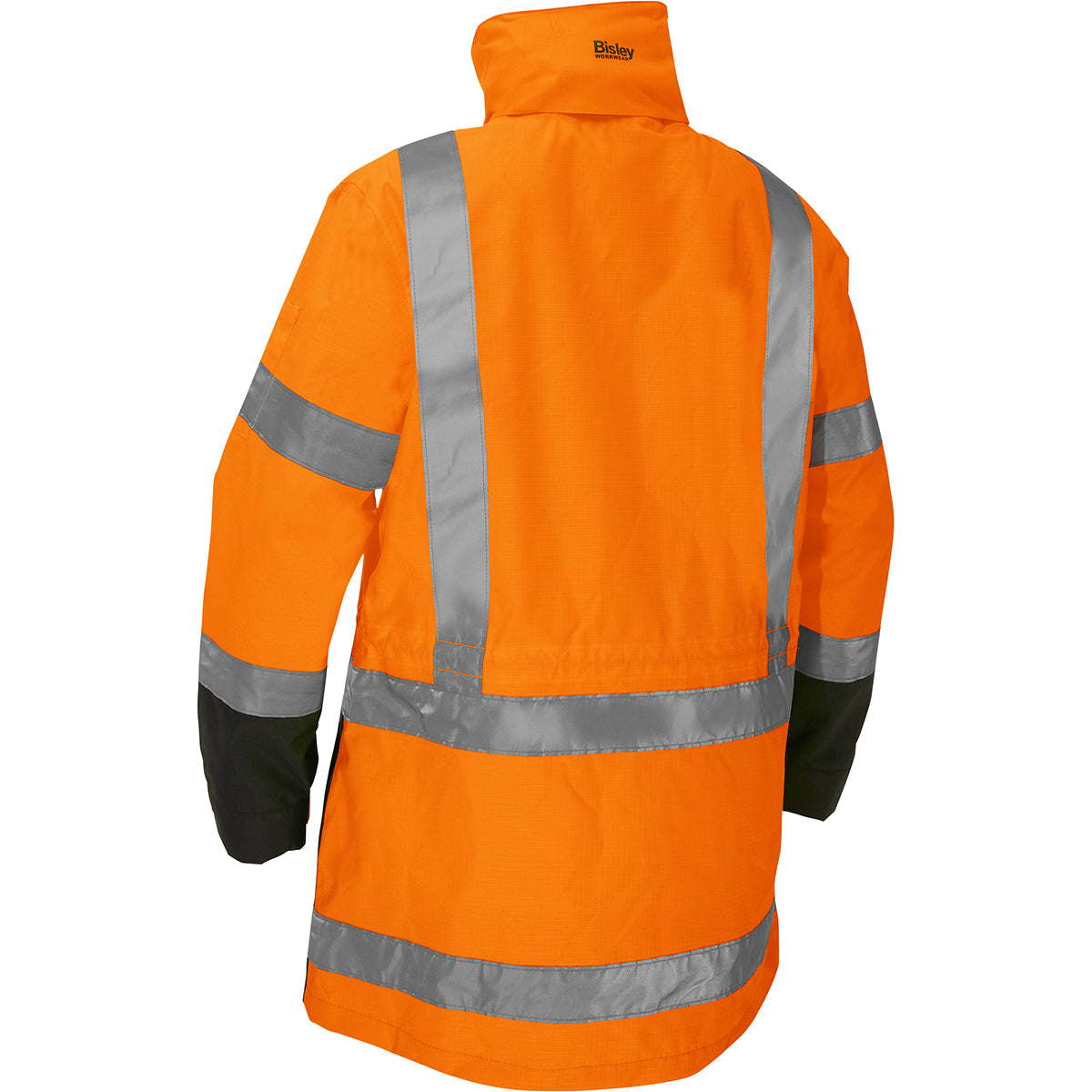Bisley 333W6375H Class 3 Women's 5-in-1 Jacket, Orange, back