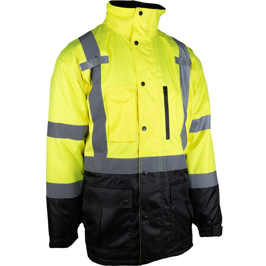 PIP 343-1758 Class 3 Value Coat, Lime, front