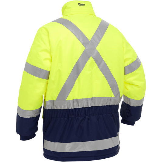 Bisley 343M6450X Class 3 Extreme Cold Jacket, Lime/Navy, back