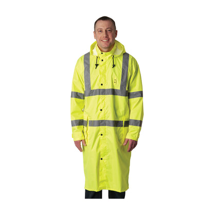 PIP 353-1048 Value All-Purpose Raincoat - 48", lime, alternate view