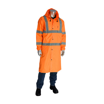 PIP 353-1048 Value All-Purpose Raincoat - 48", orange, front