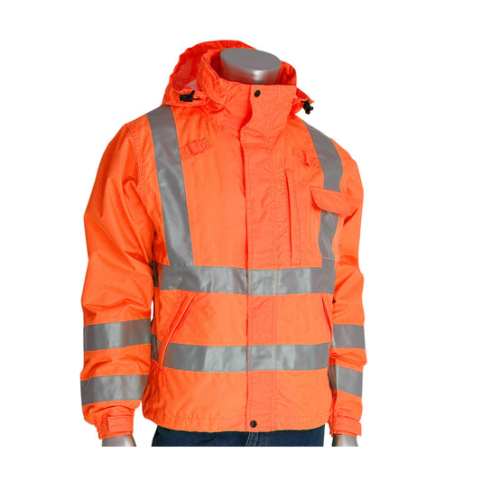PIP 353-2000 Heavy-Duty Waterproof Breathable Jacket, orange, alternate view