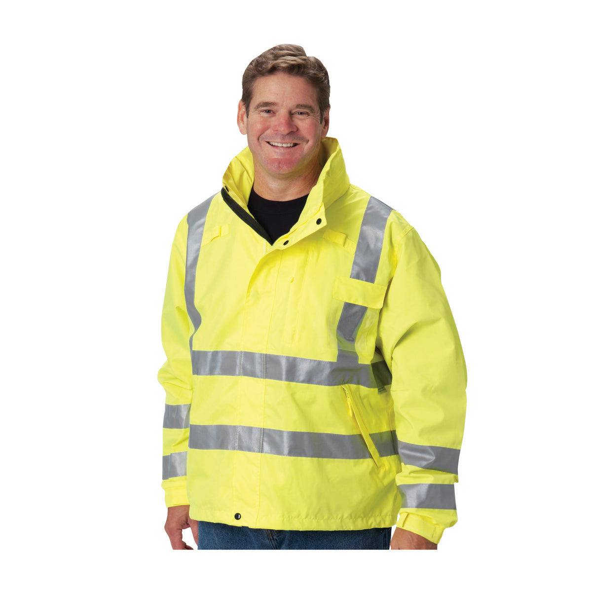 PIP 353-2000 Heavy-Duty Waterproof Breathable Jacket, lime, alternate view