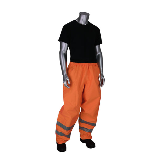 353-2002 ANSI Class E Heavy-Duty Waterproof Breathable Pants - Orange