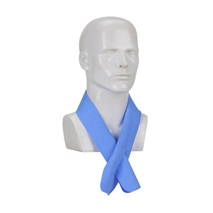 PIP 393-650 Evaporative Cooling Neck Wrap worn - Blue