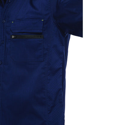 Bisley 400M6490 Long Sleeve Ripstop Work Shirt, Navy, sleeve detail