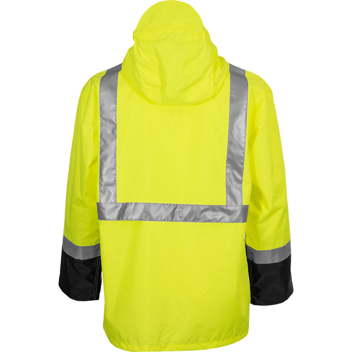Reflective Apparel 403ET Waterproof Jacket, lime/black, back