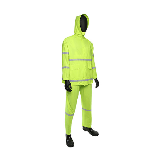 PIP 4031 Three-Piece Rainsuit - 0.35mm, lime, front