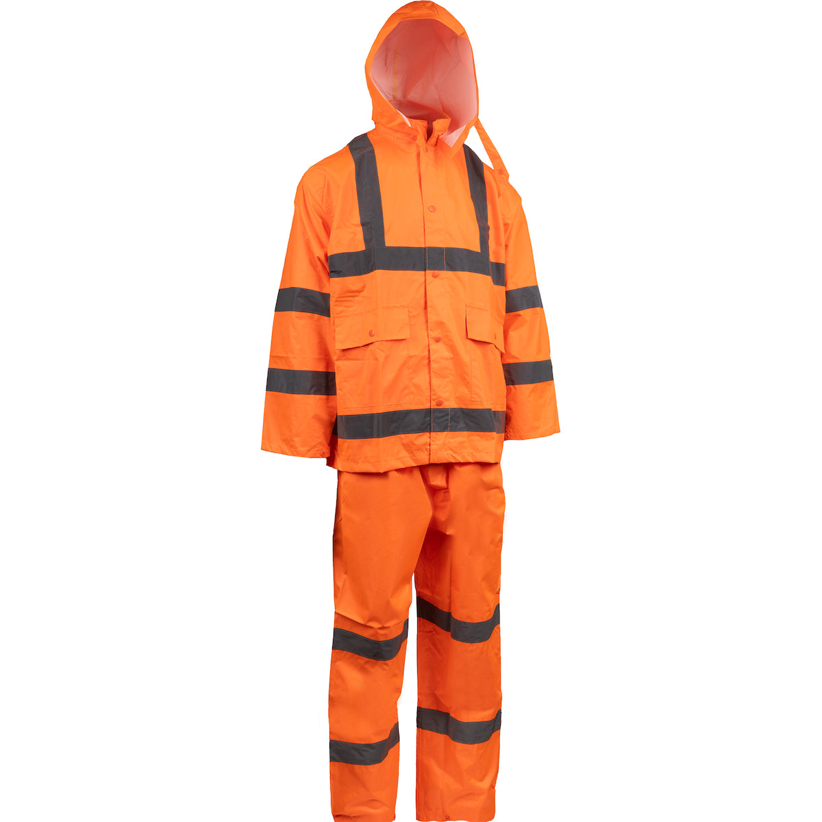 PIP 4033 Three-Piece Rainsuit, orange, front