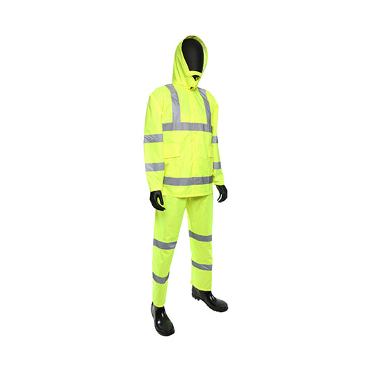 PIP 4033 Three-Piece Rainsuit, lime, front